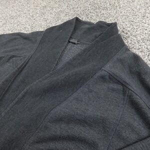 Eddie Bauer Sweater Womens 2XL Gray Open Front Cardigan Shawl Collar Outdoor